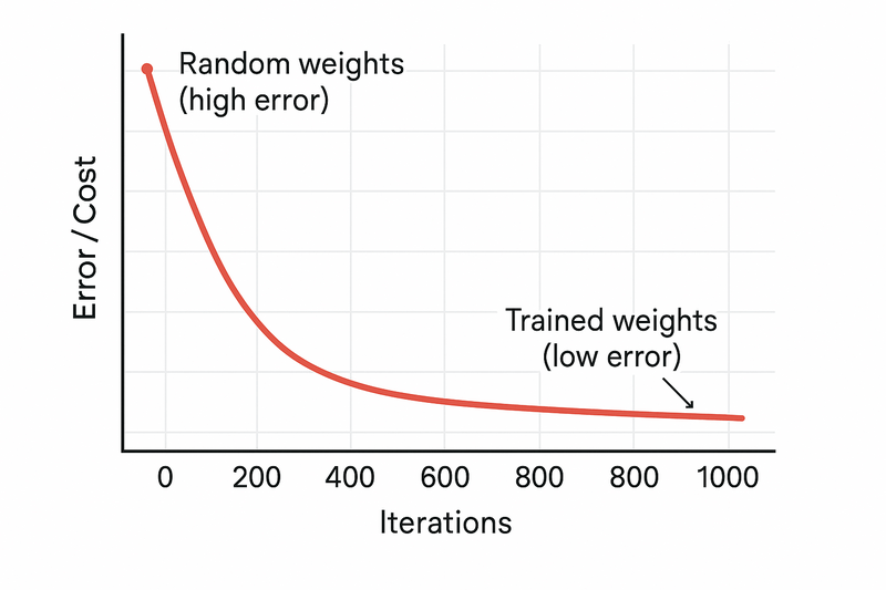 Low error after multiple iterations
