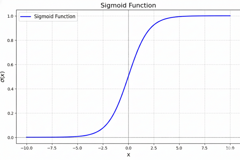 Neural networks - Sigmoid Function Graph
